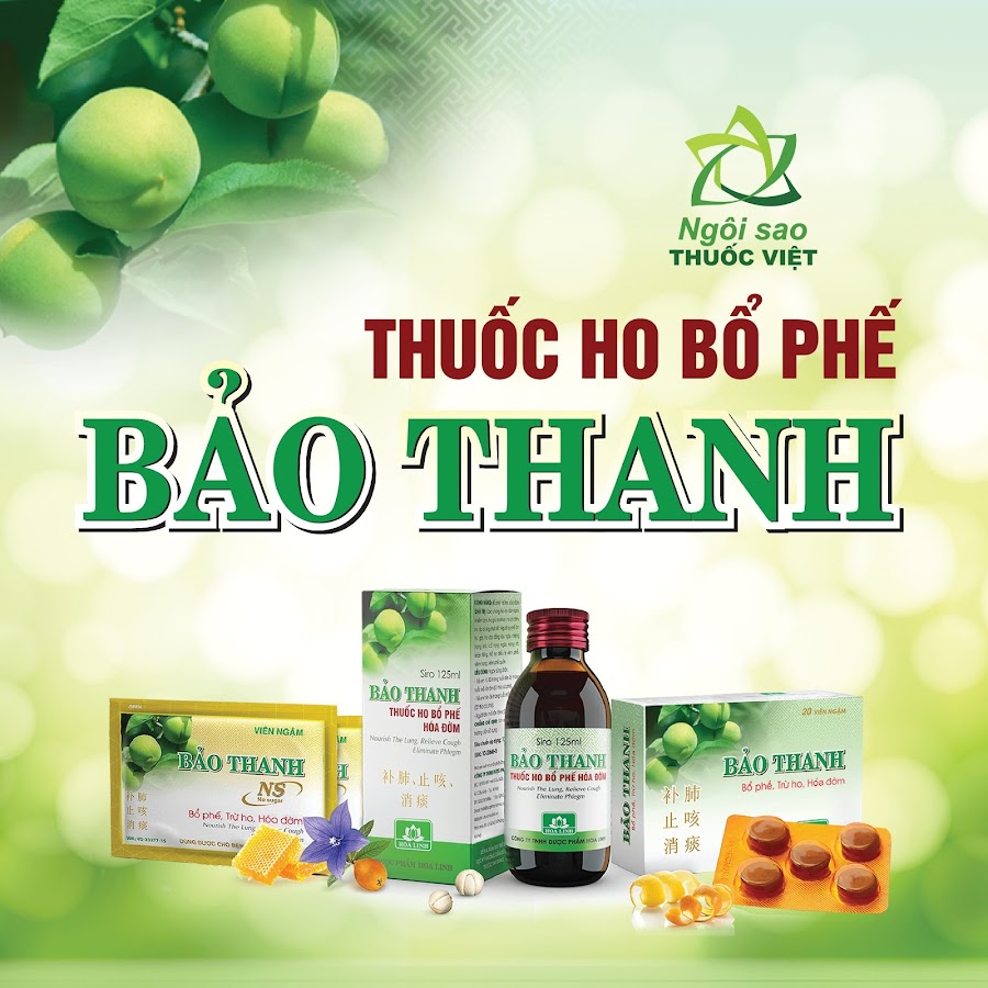 Siro Bảo Thanh- bổ phế, hóa đờm