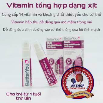 Multi Vitamin Xịt Better You Junior Hàng  Uk