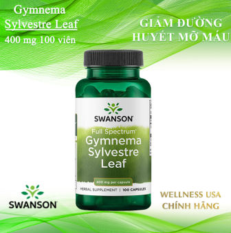 Swanson  Gymnema Sylvestre Leaf giảm đường huyết mỡ máu 100 viên (date 08/2025)