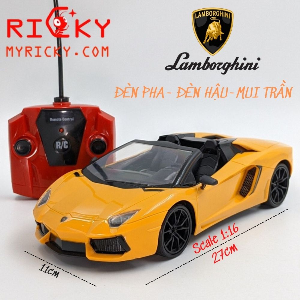 [Hoàn tiền 6%][HCM]Xe Điều Khiển Lamboghini Mui Trần Siêu Ngầu