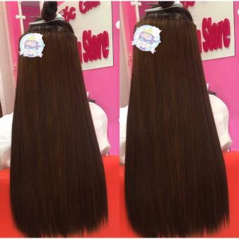 tóc giả kẹp thẳng dải ngang 6 phím