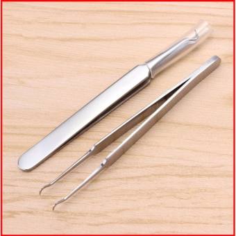 Nhíp Gắp Mụn Trứng Cá Đầu Cong (Thép Không Gỉ) - The sun