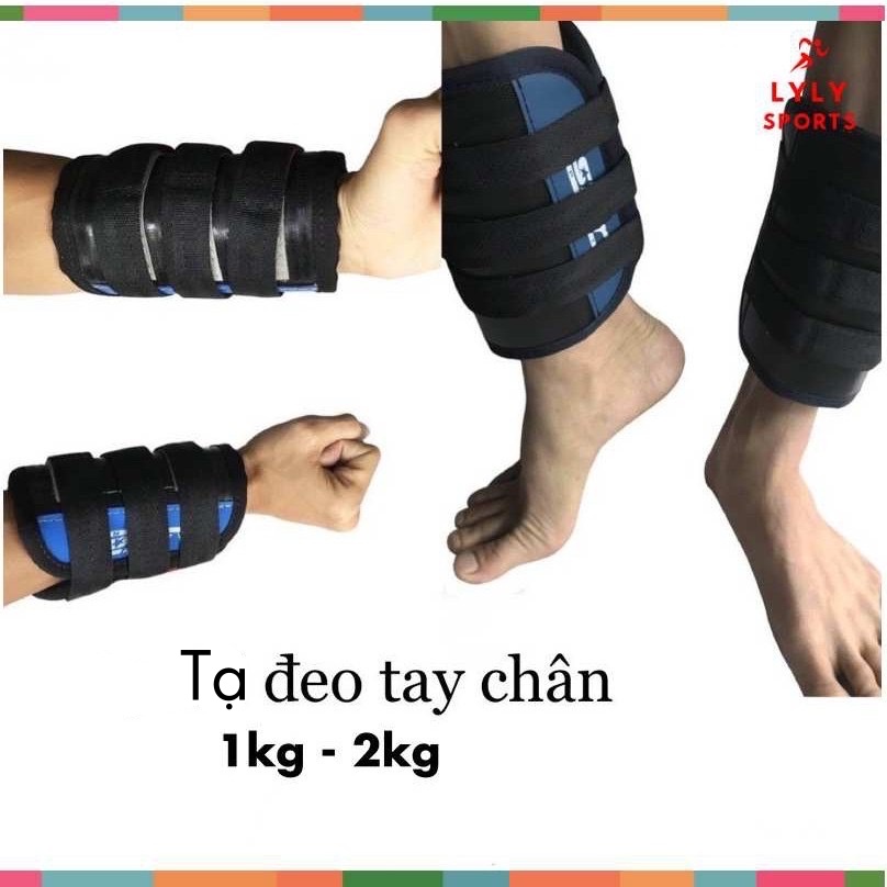 Tạ Tập Thể Lực, tạ Đeo Chân 2kg, tạ đeo tay 1.5kg  - 1 cặp hàng Cao Cấp - LYLYSPORTS