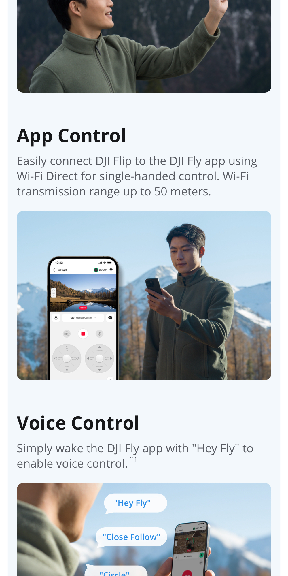 DJI Flip - Camera Drone | 6 Shooting Modes | Under 249g | AI Subject Tracking | Foldable Propeller Guard · v12