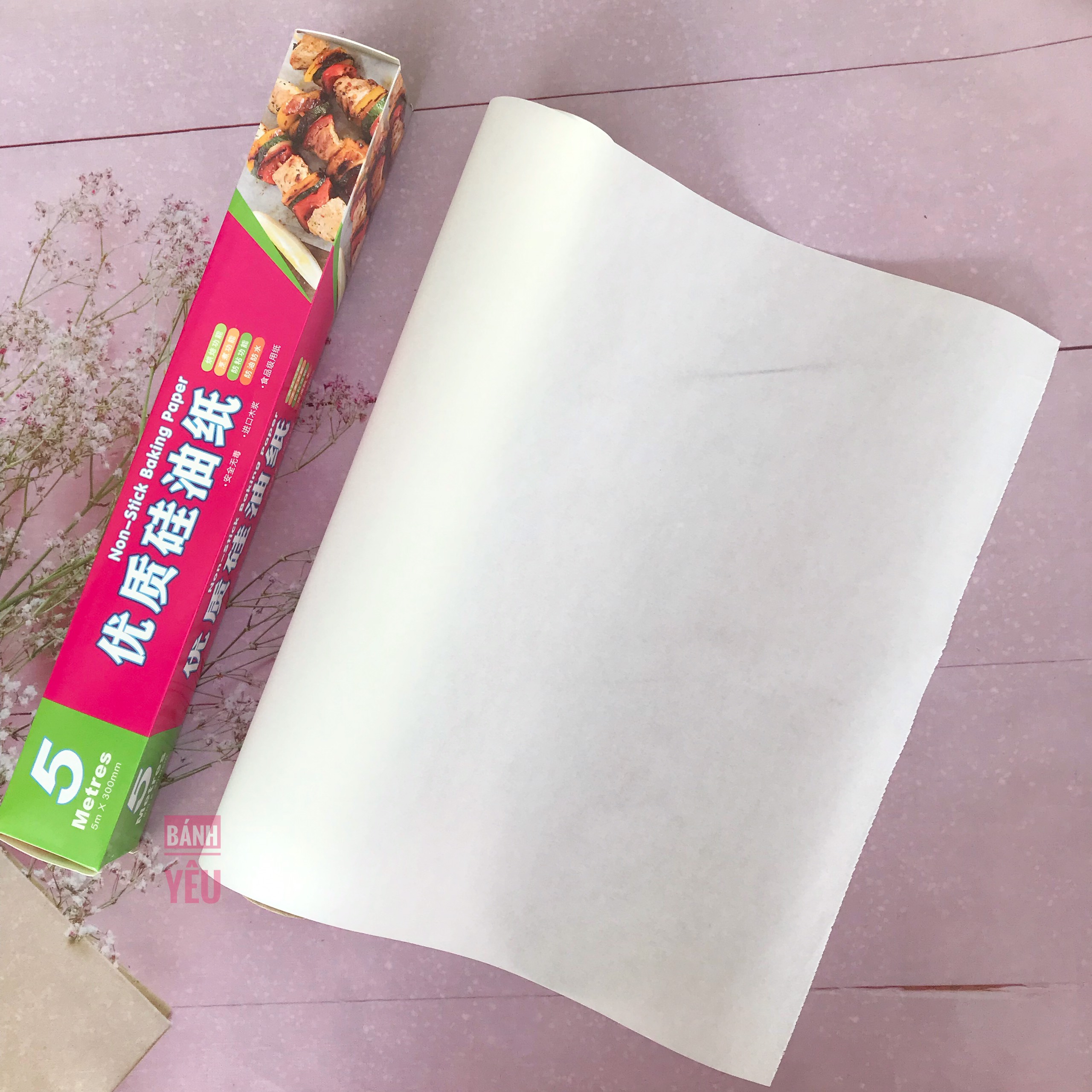 Giấy nến nướng bánh 5m x 30cm non-stick baking paper