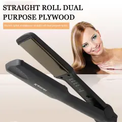 Original Kemei Catok Rambut 2 in 1 Slim Panjang - Temperatur Suhu Control KM 329 - Hitam PROMO