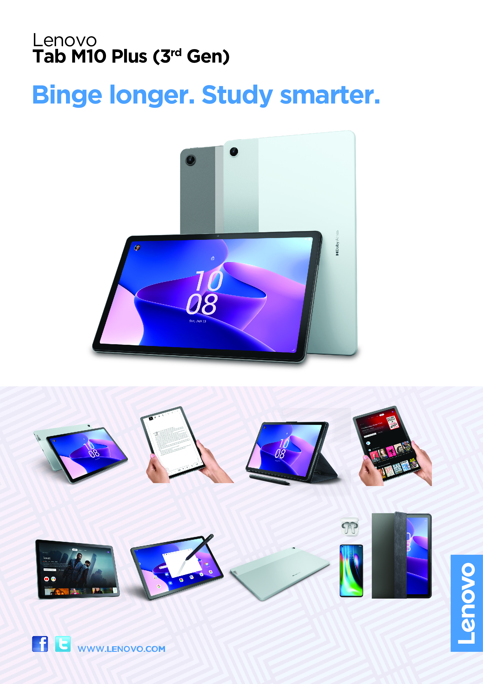 Lenovo Tab M10 Plus 3rd Gen | ZAAN0002SG | 10.61