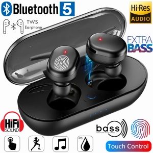 ภาพหน้าปกสินค้าหูฟังบลูทูธ 5.0 ชุดหูฟัง TWS หูฟังไร้สาย ลดเสียงรบกวน9Dหูฟังอินเอียร์เสียงสเตอริโอ HiFi หูฟังกันน้ำ หูฟังพร้อมไมโครโฟน Bluetooth 5.0 Earphone TWS Headset Wireless Earbuds Noise Reduction 9D Stereo Sound In-ear Earphones HiFi Waterproof  Headphone Earbuds ที่เกี่ยวข้อง