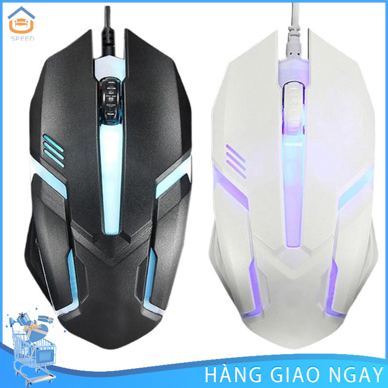 SP Chuột chơi game có dây 1000 Dpi với đèn nền LED cho PC / Máy tính xách tay