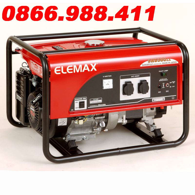 Máy phát điện chạy xăng 5kva elemax sh6500ex