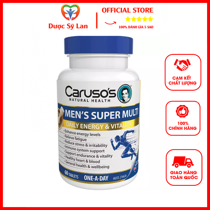 Carusos Natural Health Ultra Max Mens Super Multi 60 Tablets