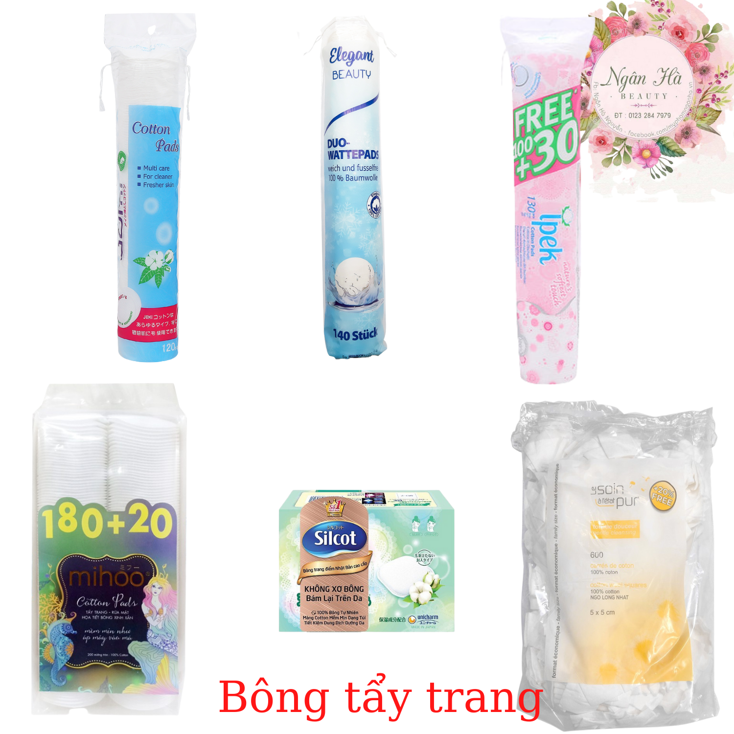 Bông Tẩy Trang các loại