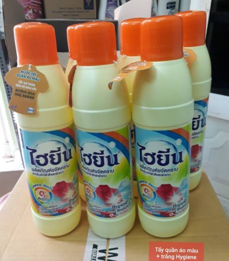 Thuốc tẩy trắng mốc, tẩy màu quần áo Thái Lan 250ml - Nước tẩy Hygiene sạch các vết bẩn