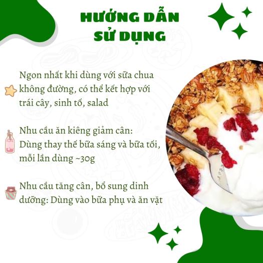 Granola siêu hạt ăn kiêng ngũ cốc giảm cân dinh dưỡng eat clean không đường  thêm hạt Macca từ Nông Sản Sạch Giọt Nắng - Ngũ cốc | Bachhoa.Extra.vn