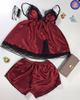 Bộ đồ ngủ sexy phi lụa bóng dưới 60kg