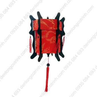 Lồng đèn kéo quân Hội An kiểu Trụ Gỗ Lục Giác đủ màu