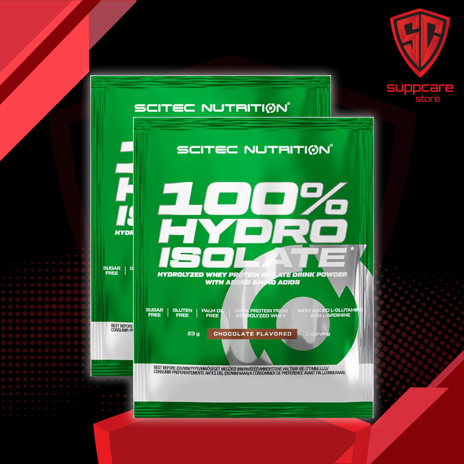 Whey | combo 5 gói scitec nutrition 100% hydro isolate - sữa tăng cơ thủy phân - chính hãng