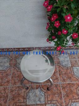 Ghế đẩu inox 304 chân cao