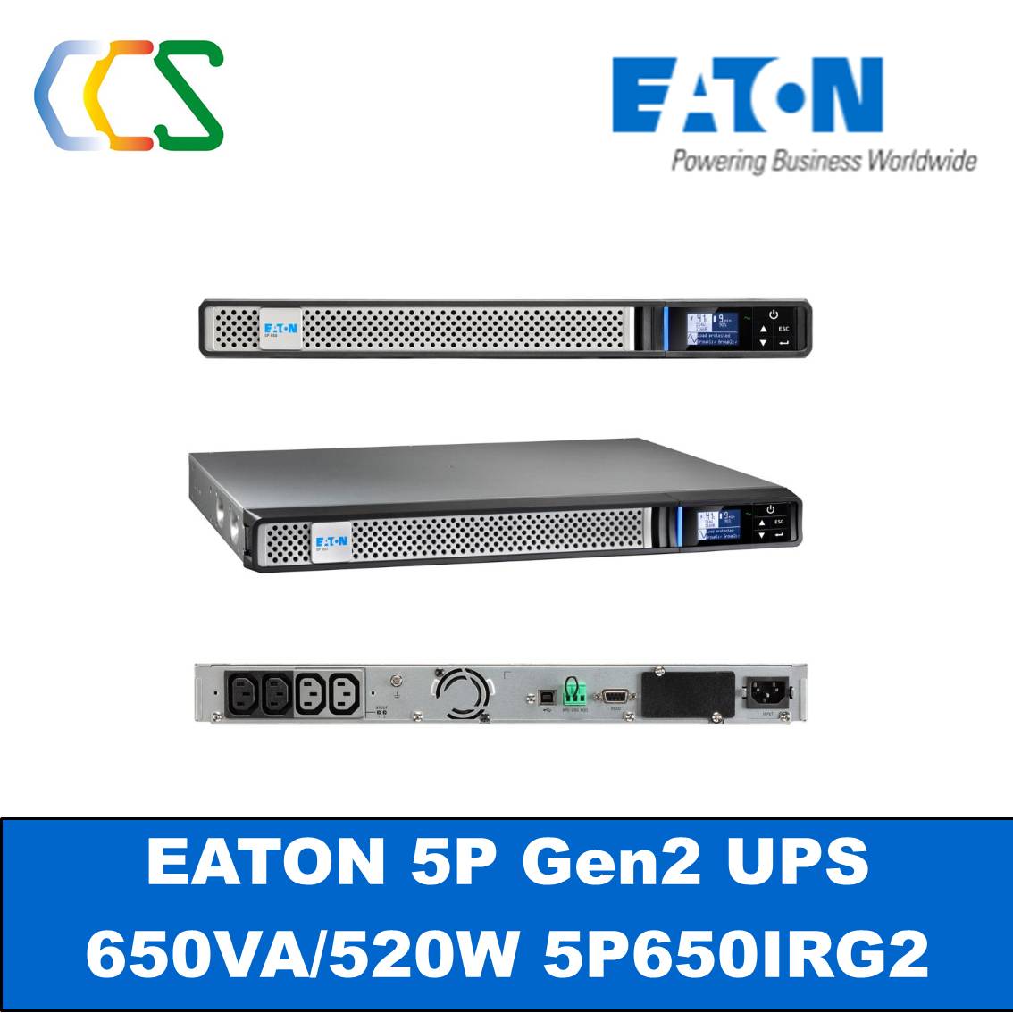 Eaton 5P Gen2 UPS 650 VA 520 W Rackmount 1U