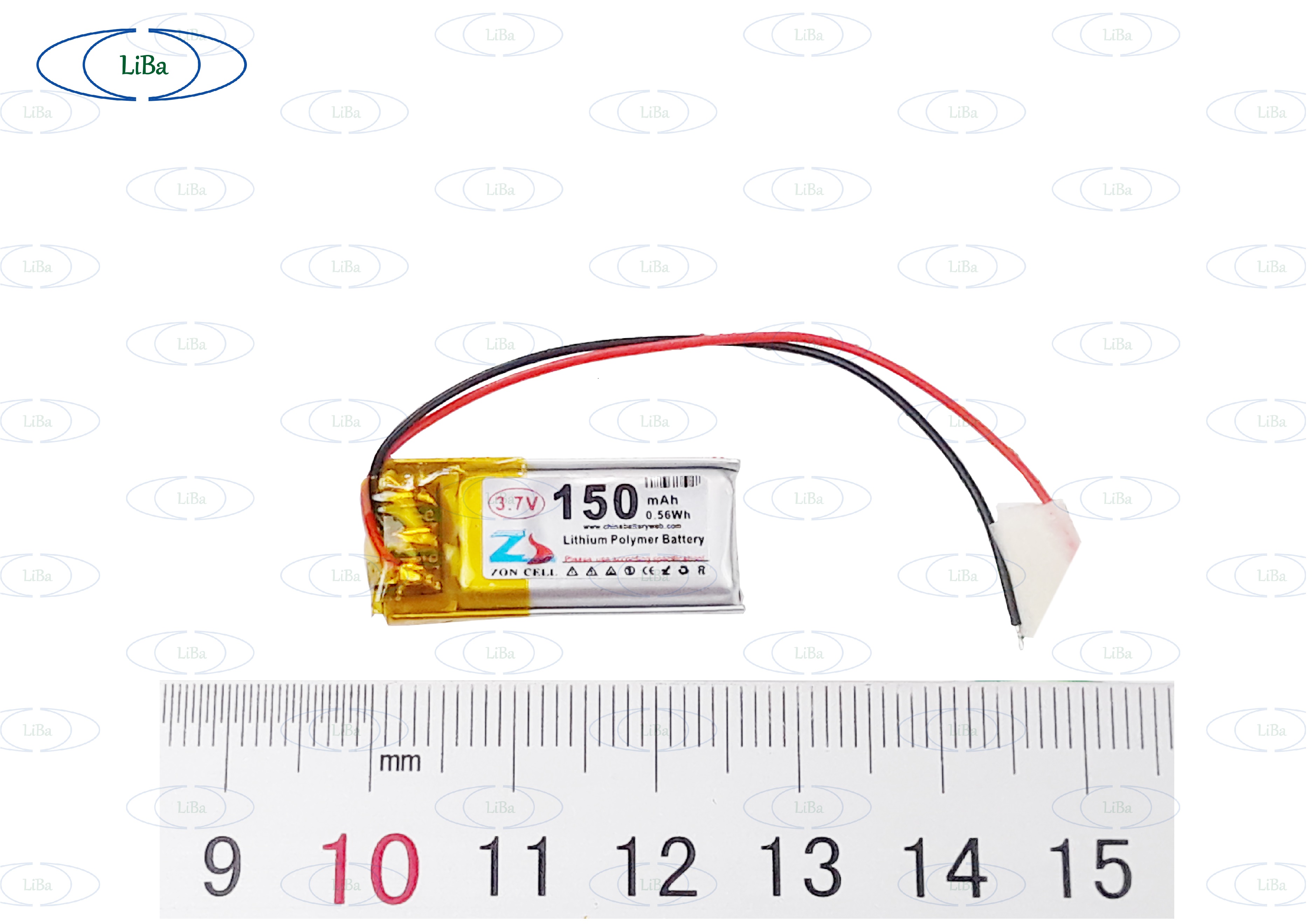 Pin headphone 3.7v 150mah 5 x 12 x 25 mm _ liba