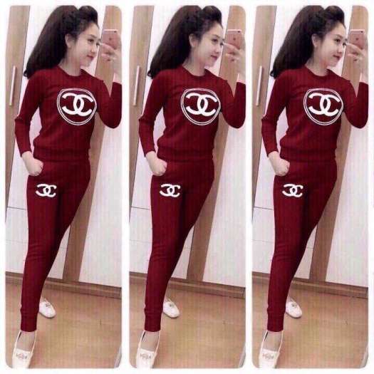 Đồ Bộ Áo Thun Nữ + Quần dài Thể Thao