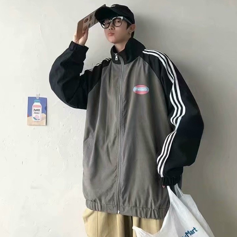 Áo khoác dù PentaQ Unisex Form Rộng, Bomber bóng chày nam nữ phong cách Ulzzang