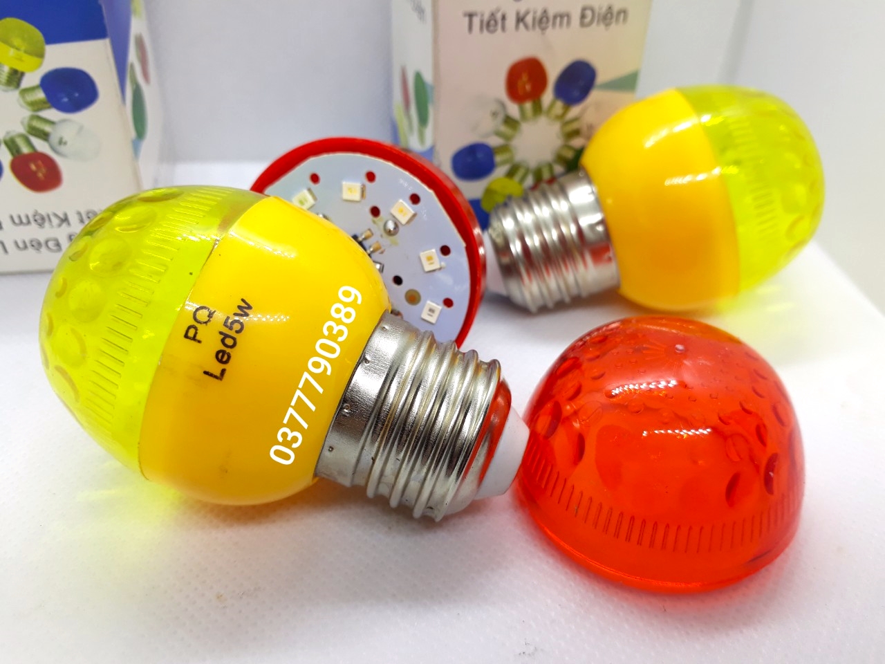 Bóng đèn led bàn thờ đỏ,vàng