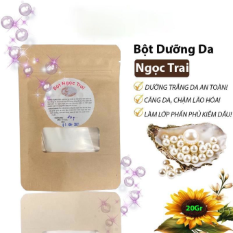 Bột Ngọc Trai (Có Ánh Xà Cừ) Handmade - Trắng Da