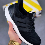 Adidas Ultra Boost 4.0 Running Shoes - Black/White (Unisex)