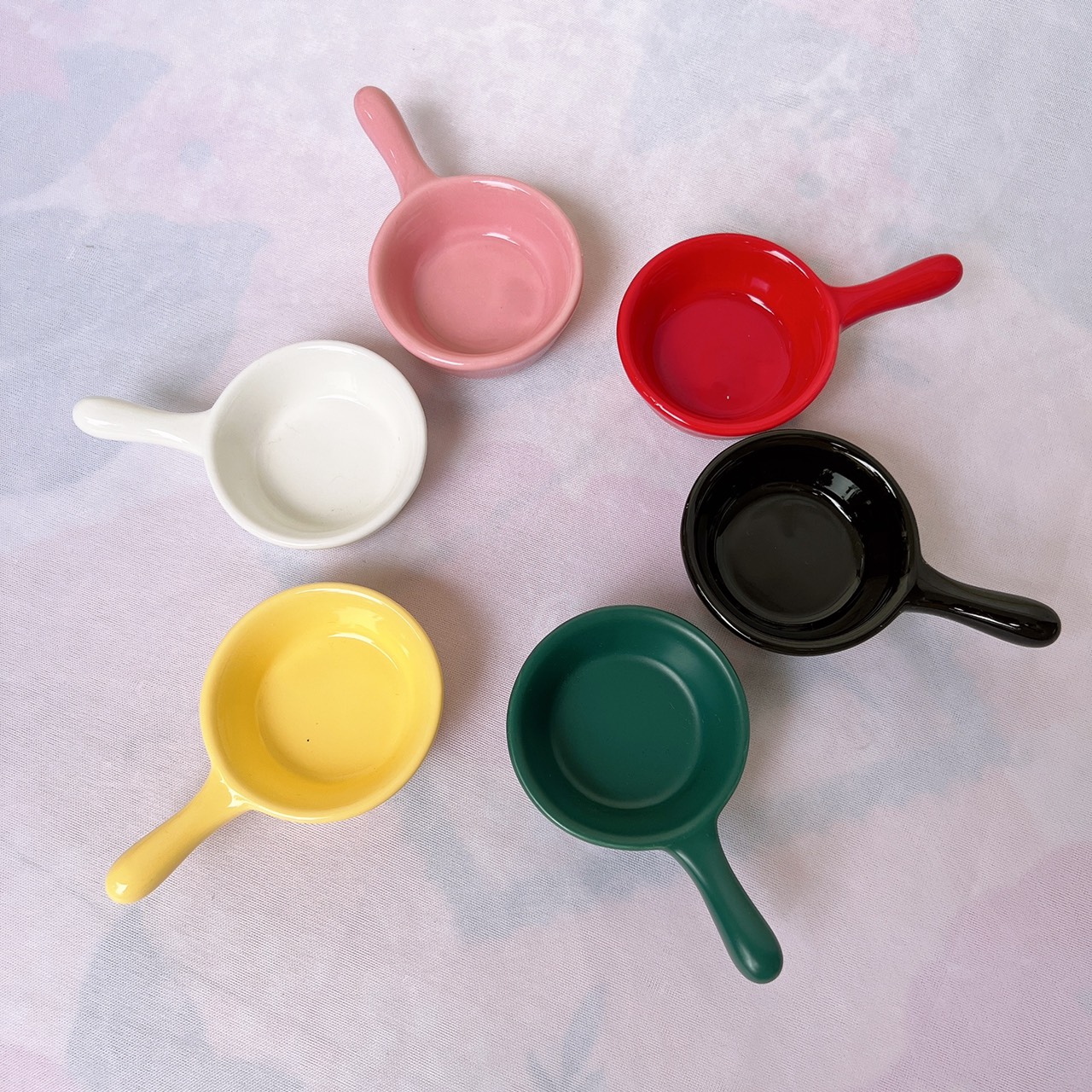 Bát sứ chén sứ bát đĩa decor bàn ăn dễ thương đựng nước chấm nhiều màu