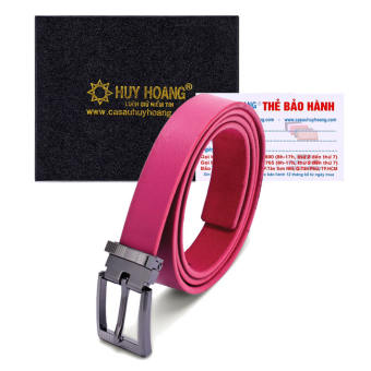HK5133 - Thắt lưng nữ  da bò 3P màu hồng