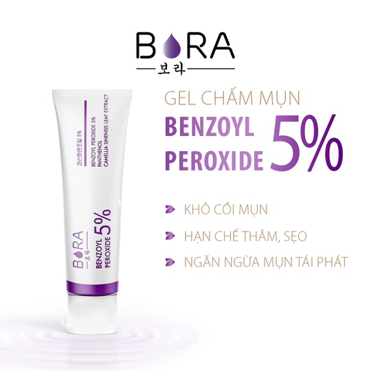 Gel Chấm Mụn Benzoyl Peroxide 5% - Bora