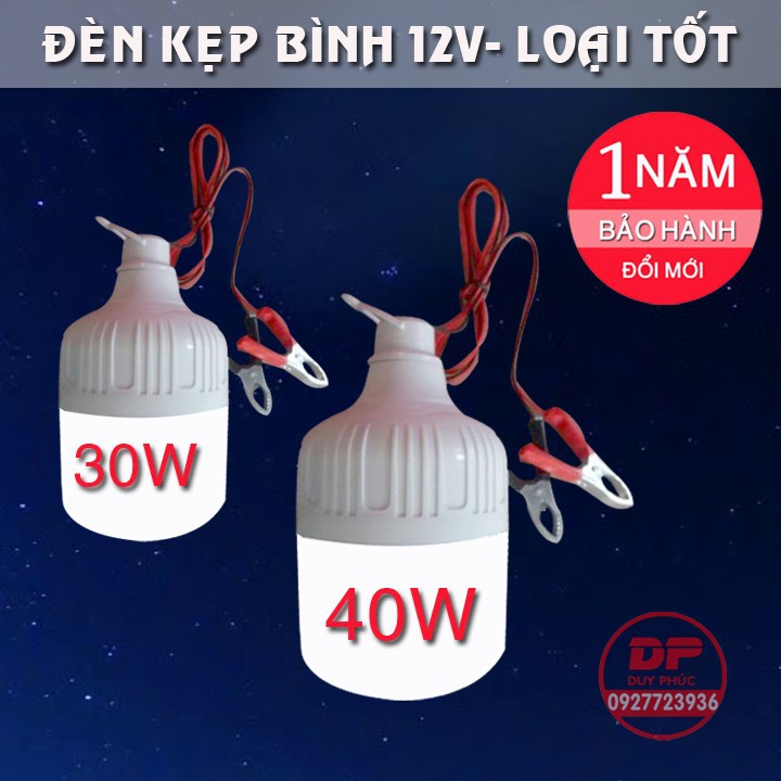 BÓNG ĐÈN LED 12V  , KẸP BÌNH NGUỒN 12V , SIÊU SÁNG , BẢO HÀNH 1 NĂM ĐỔI MỚI