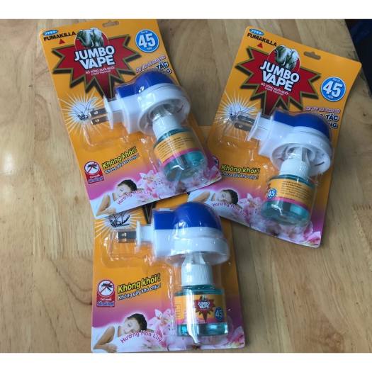 Máy xông tinh dầu đuổi muỗi jumbo vape (Tặng kèm tinh dầu)