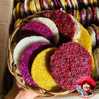 Bánh khẩu chí chọp thơm ngon loại 1 (túi 1kg) Đặc sản bánh khẩu xén, khẩu chí chọp (bánh giòn tan) người Thái Mường Lay - Điện Biên