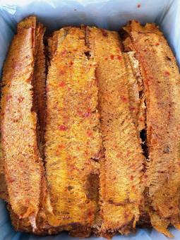 KHÔ MỰC CÁN TẨM GIA VỊ LOẠI 1 NHÀ LÀM THƠM NGON HẢO HẠNG HỘP 300 GRAM