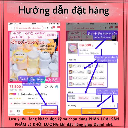 Hủ 100g phôi cốt 36 loại kem thái