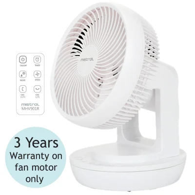 Mistral MHV901R MIMICA 9 Inch High Velocity Fan with Remote Control (1)