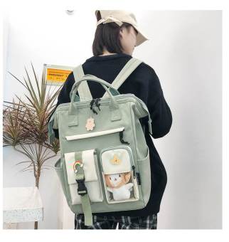 Balo ulzzang đi học nam nữ chống thấm dáng vuông siêu chất BAG U VUP24