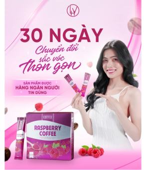 Cà phê giảm cân Mâm Xôi - Hộp 15 gói