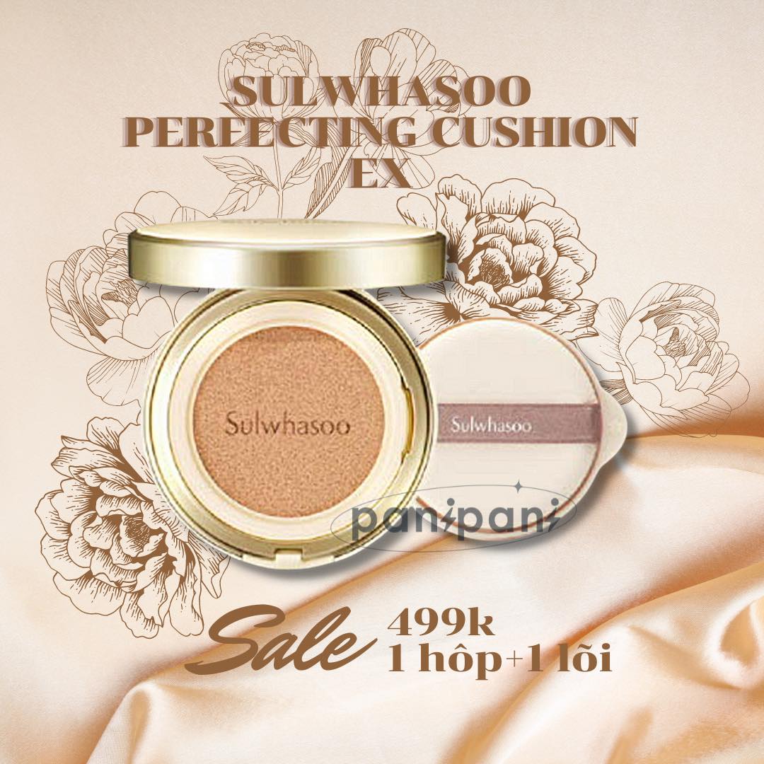 [100% auth phấn nước cao cấp sulwhasoo perfecting cushion ex-kèm lõi refill