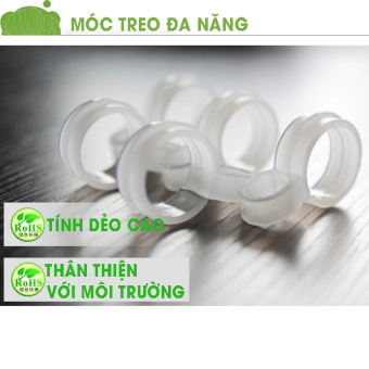 COMBO 20 móc cố định móc treo quần áo trên giàn phơi dồ thanh phơi quần áo