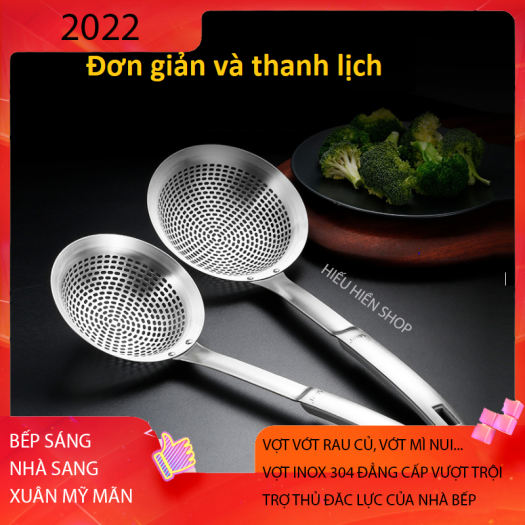VỢT INOX 304 SÂU LÒNG DÙNG VỚT MÌNUIRAU CỦ QUẢ...TIỆN LỢI -DỤNG CỤ NHÀ BẾP-DỤNG CỤ VỚT MÌ