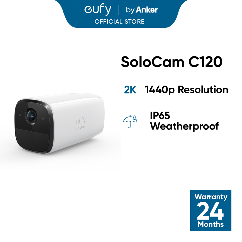 Eufy C120 Solar Wall Light Cam S120 - 2K Resolution Ip65 Outdoor