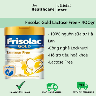 Sữa bột Frisolac Gold Lactose Free lon 400gr