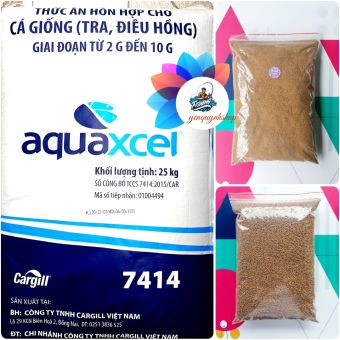 Cám Cargill 7414 đạm cao 40% chuẩn nuôi cá giống, cá Cảnh hoặc làm Mồi câu Rô, chép/1Kg