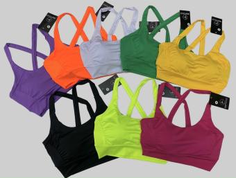 Áo Croptop Áo Bra Áo Lót Áo Thể Thao Nữ Đồ Tập Gym Yoga Nhiều Màu Thun Lạnh Co Giãn 4 chiều