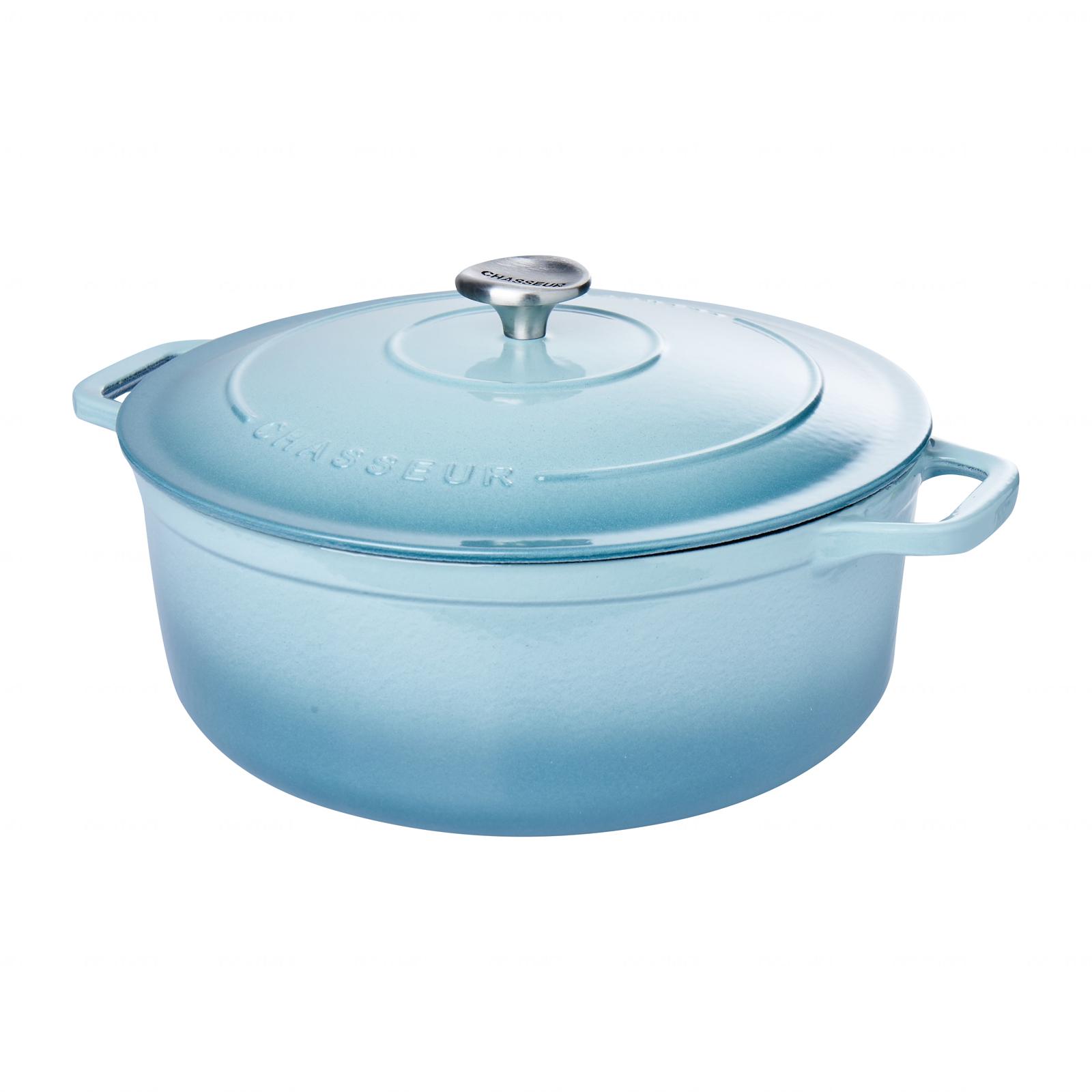 Chasseur Green Duck Cast Iron Casserole Dish 