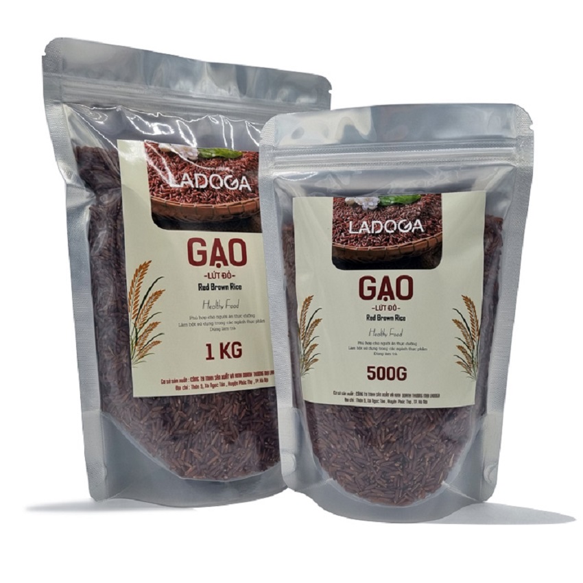 Gạo lứt đỏ LADOGA, gạo lứt huyết rồng cho người tiểu đường, hỗ trợ giảm cân.
