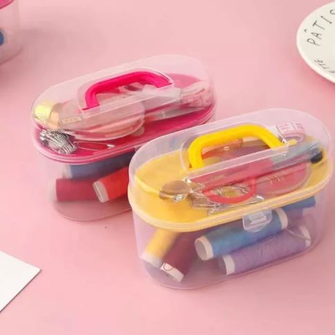  Portable Sewing Kit in Mini Folding Storage Box Basic